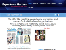 Tablet Screenshot of experiencematters.org.uk